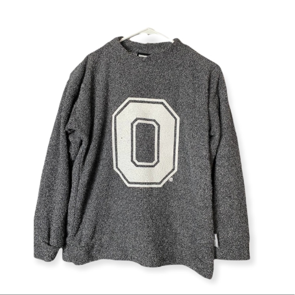 Woolly Threads Ohio State mock Neck Crewneck